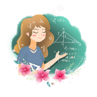 教师节老师上课头像素材
