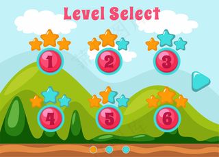 一套完整的水平按钮游戏弹出窗口，图标，窗口和元素创建中世纪的rpg视频游戏