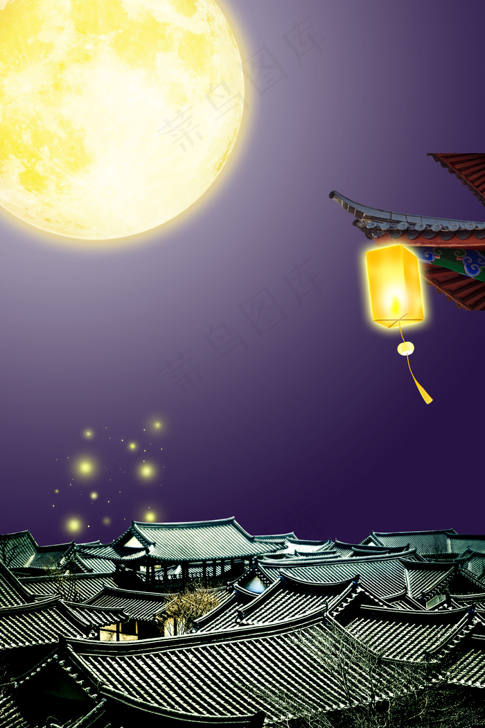 中国风中秋广告背景