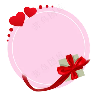 红色玫瑰花边框