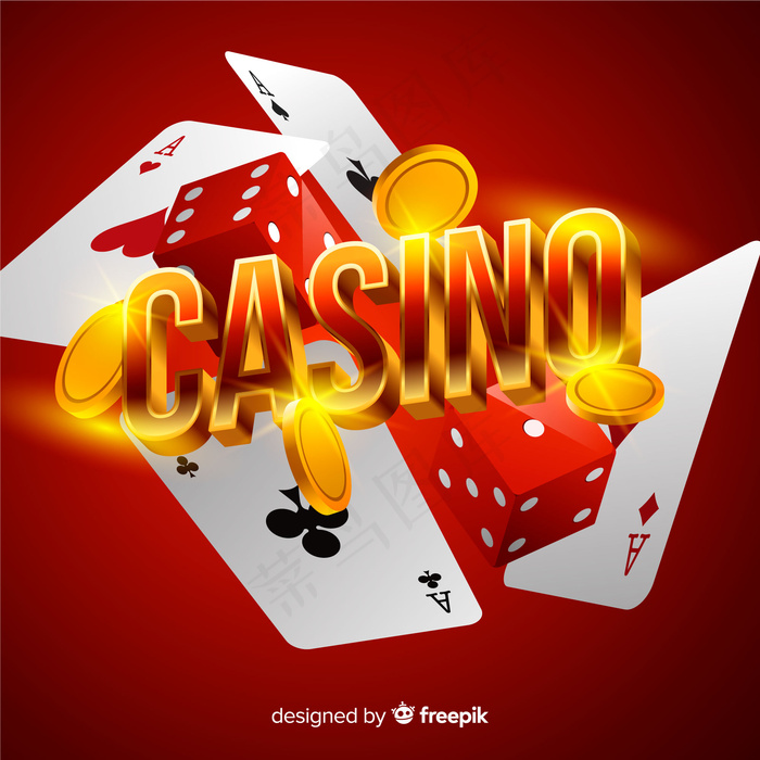 现实赌场元素背景