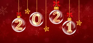 2021雪花红色时尚