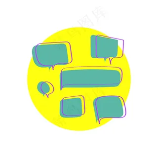 语音气泡集合向量