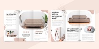 最小三折页小册子模板