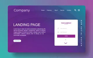 带有抽象的登录页