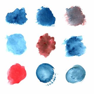 手绘飞溅水彩布景设计