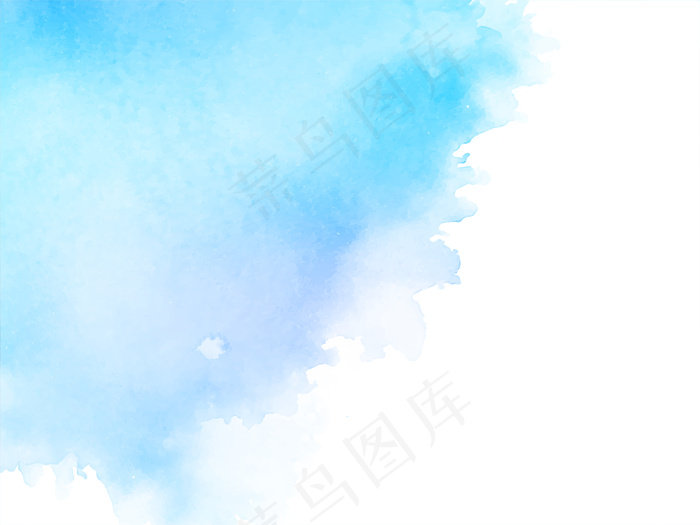 抽象水彩柔和的蓝色背景eps,ai矢量模版下载