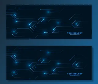 技术线路闪亮旗帜banner