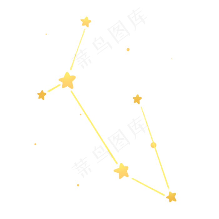金黄色浪漫七夕星星星座