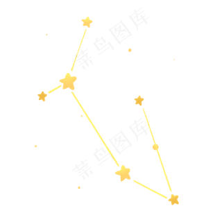 金黄色浪漫七夕星星星座