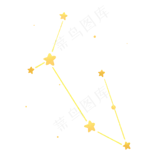 金黄色浪漫七夕星星星座
