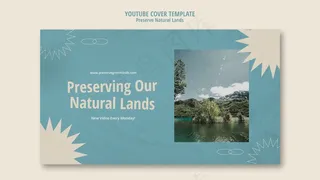 用于自然保护和景观的 Youtube 封面