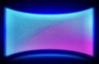 带发光点灯的Led墙壁视频屏幕