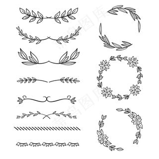 手绘装饰元素包