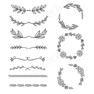 手绘装饰元素包