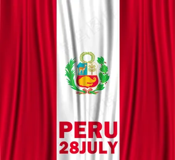 质感秘鲁国旗元素