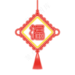 新年牛年春节霓虹灯