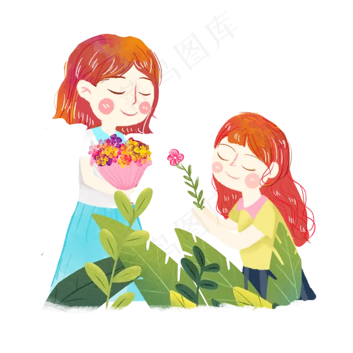 教师节鲜花给老师png素材(2000X2000(DPI:300))psd模版下载