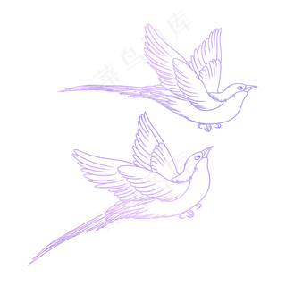 线描七夕节底纹