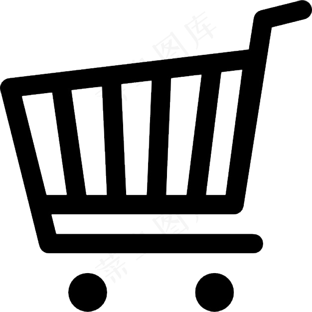 黑色标签购物车图标