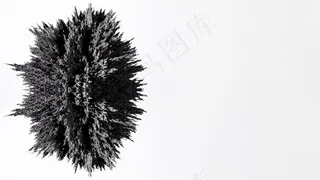 白色背景上隔离的椭圆形灰色金属剃须设计