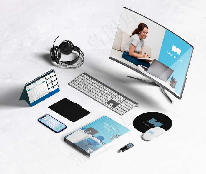 在家中进行高视角模拟工作