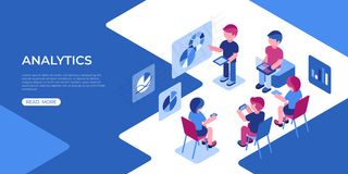 虚拟现实分析技术图标与人