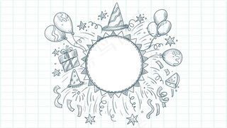 生日快乐小品庆典背景