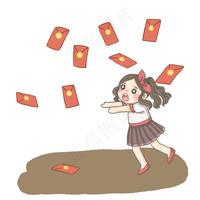 双十一红包雨PNG(2000X2000(DPI:300))psd模版下载