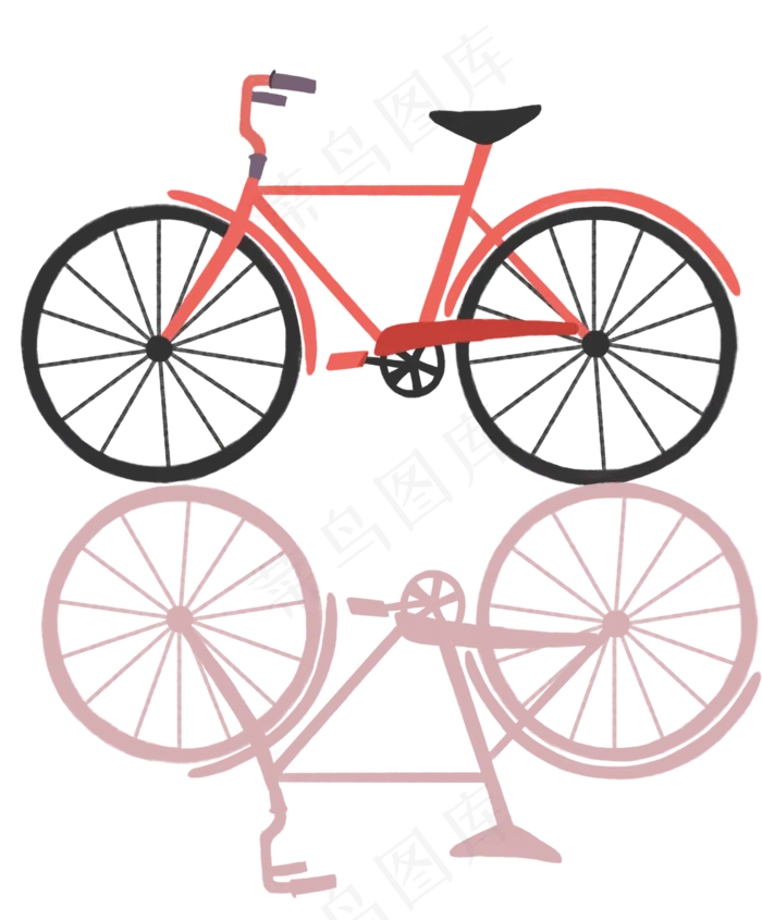 小清新自行车(2642X3188(DPI:300))psd模版下载