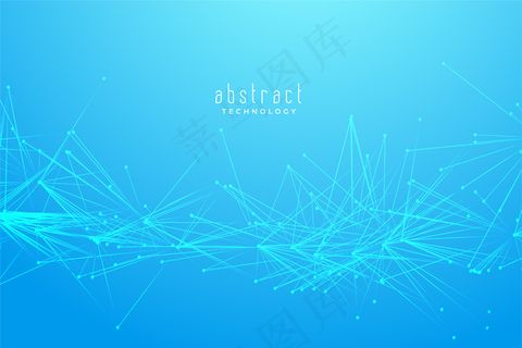 抽象分形混沌线连接背景