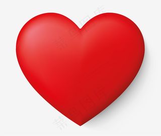 带阴影的真实红心