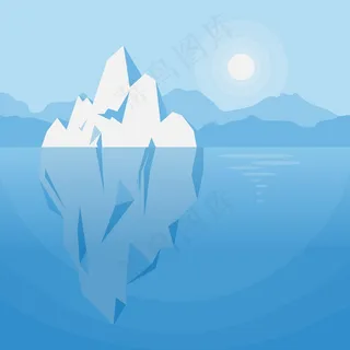 水下冰山插图 水下冰山插图