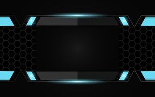 抽象的未来黑色和蓝色游戏背景