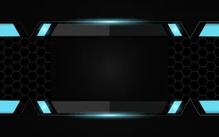 抽象的未来黑色和蓝色游戏背景