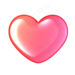 浅粉色珠光爱心七夕情人节