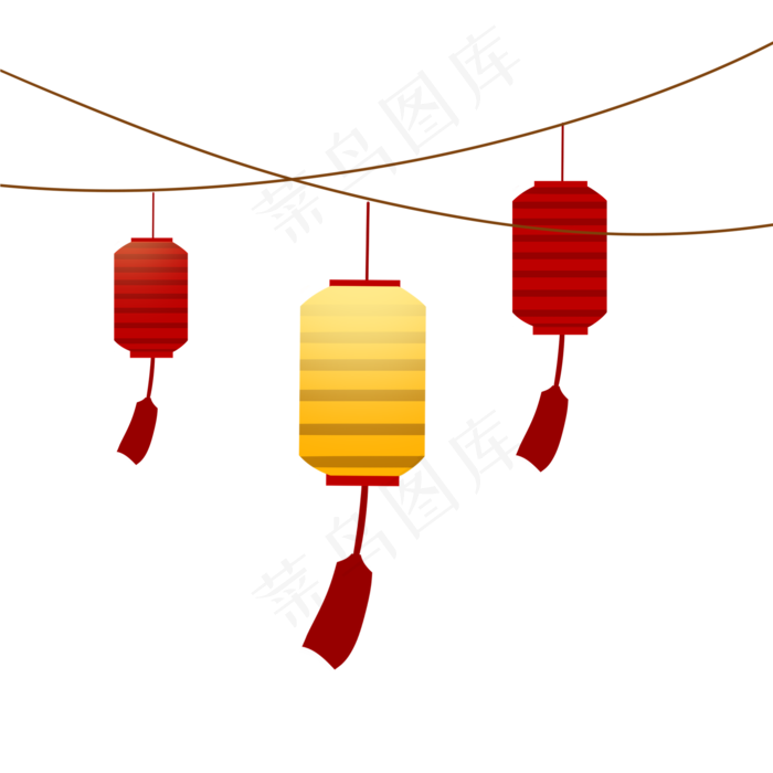 中秋节灯笼剪纸装饰(2000X2000(DPI:96))psd模版下载