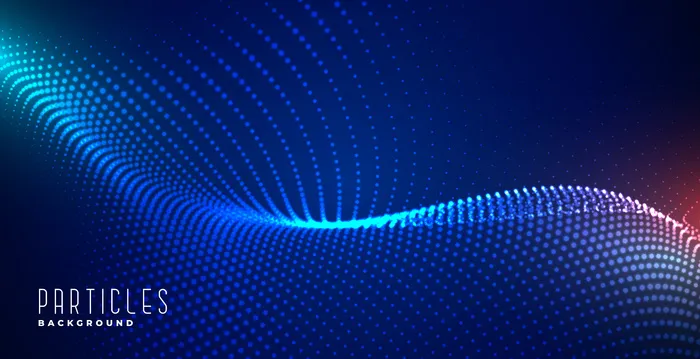 发光数字粒子蓝色技术背景eps,ai矢量模版下载