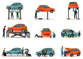 汽车服务图标设置