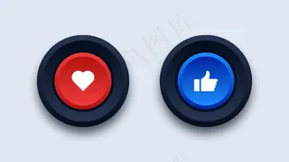 喜欢和喜爱的图标