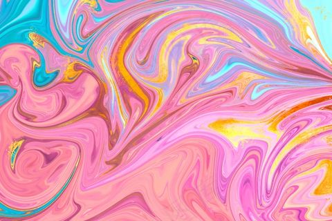 金色光泽纹理的液体大理石背景