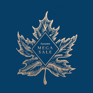 秋季大减价。抽象复古标签、标志或卡片模板。