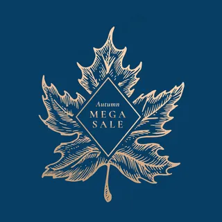 秋季大减价。抽象复古标签、标志或卡片模板。