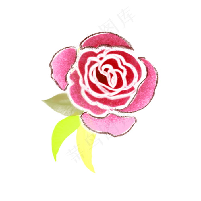花七夕粉红色系png免抠图(4000X4000(DPI:300))psd模版下载