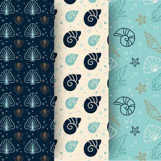 无缝海贝图案系列