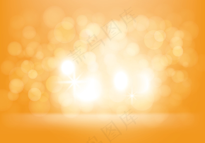 矢量黄色抽象背景闪烁