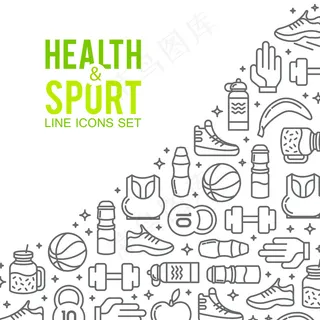 体育偶像。运动概念,背景。图标体育游戏 体育偶像。运动概念,背景。图标体育游戏