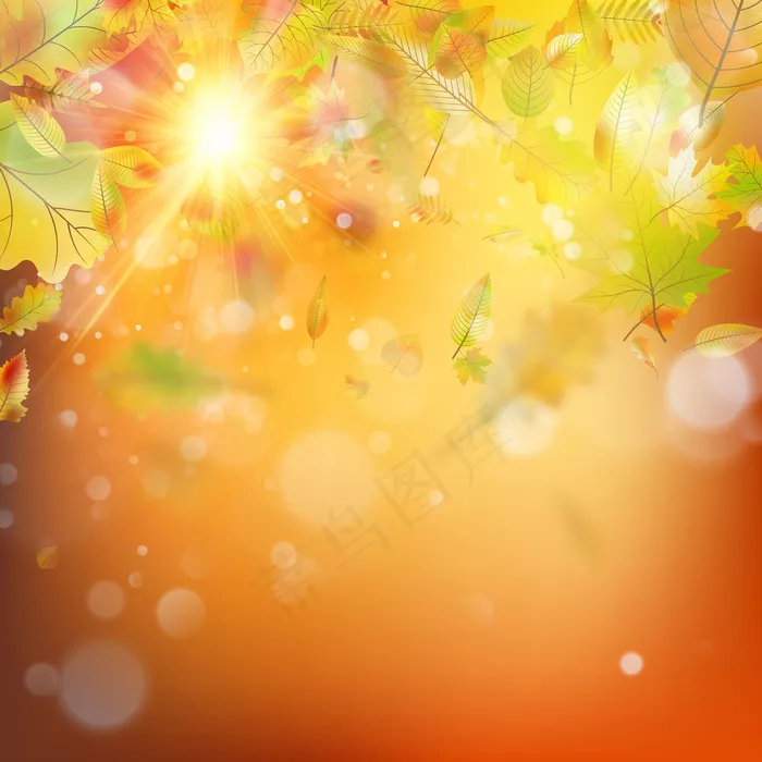 秋季抽象背景。光滑的阳光模版。eps,ai矢量模版下载