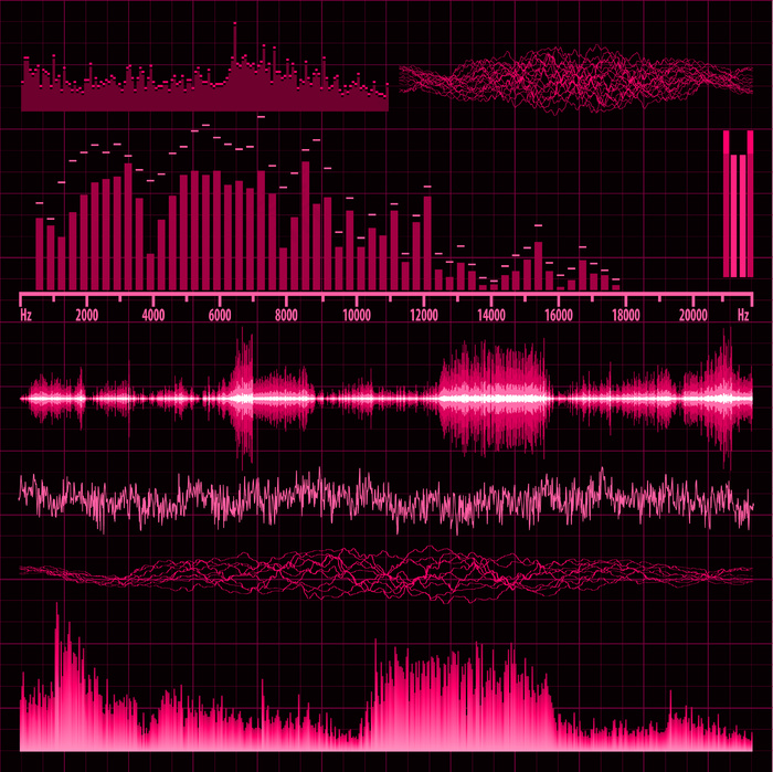 声波开始传播。音乐背景。eps,ai矢量模版下载