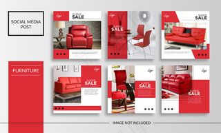 社交媒体发布家具模板